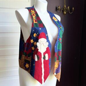 90's Santa Holiday Vest